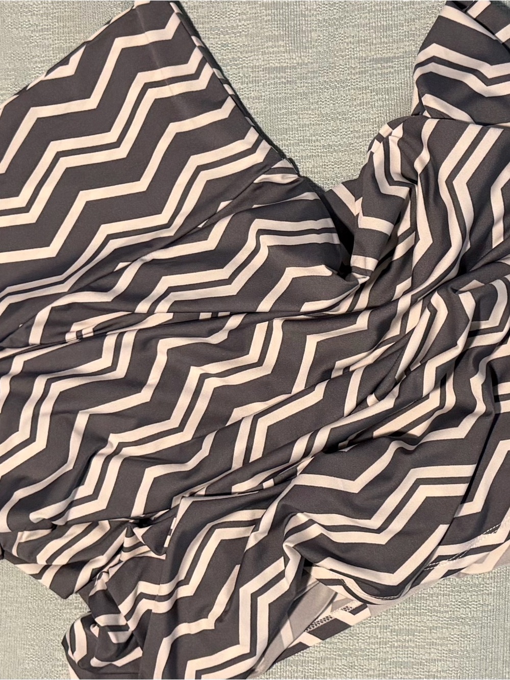 Lularoe Slinky Gray Chevron Maxi Skirt